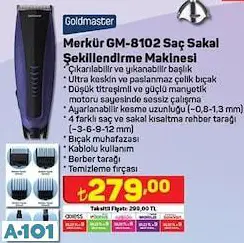 GOLDMASTER MERKÜR SAÇ SAKAL ŞEKİLLENDİRME MAKİNESİ